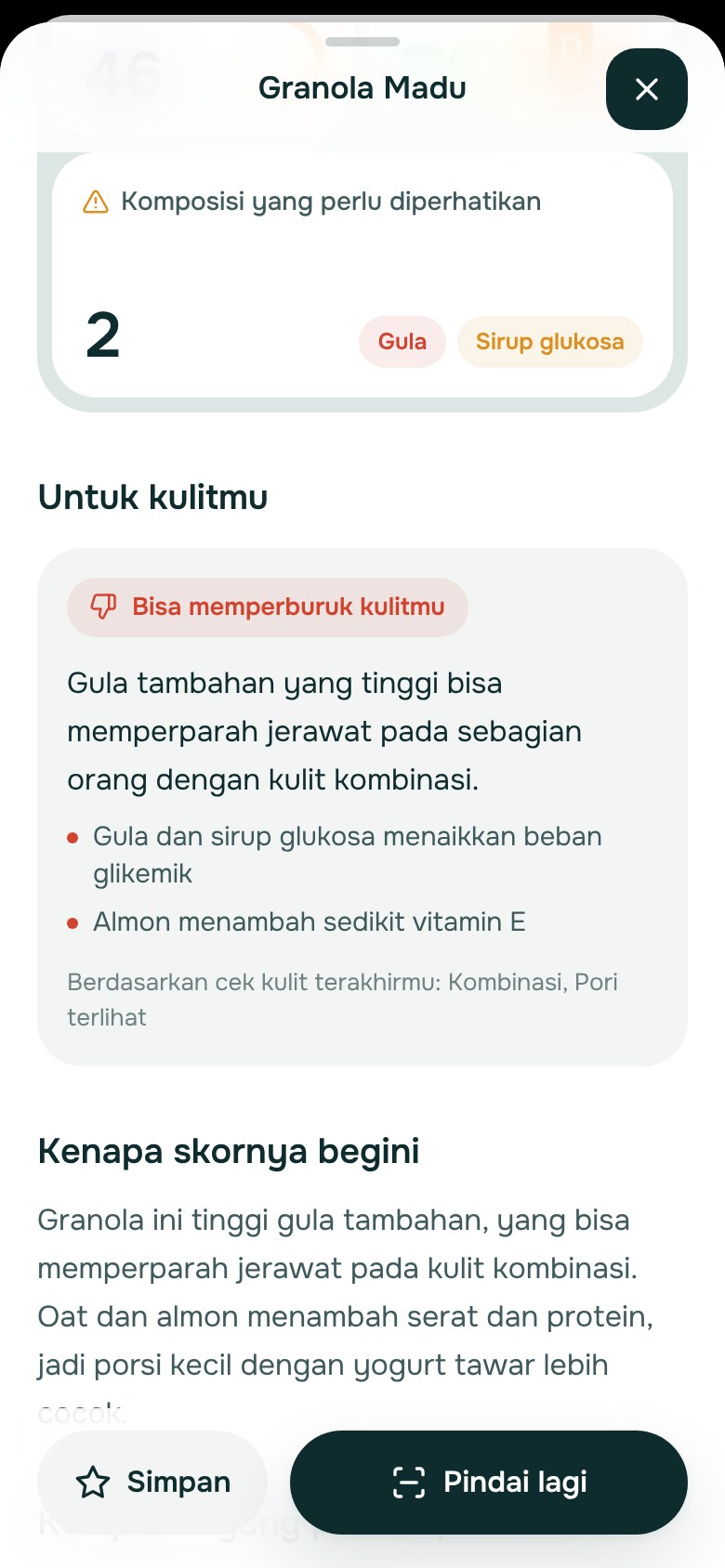 Bukan skor yang sama untuk semua orang.